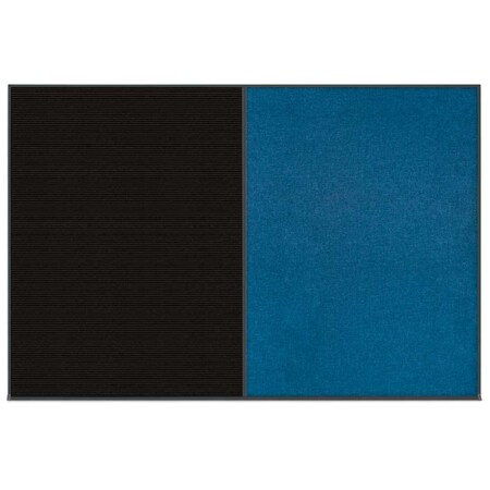 Enclosed Corkboard,1 Door,60x36,4 Fra, UV3403-BLACK-COBACC